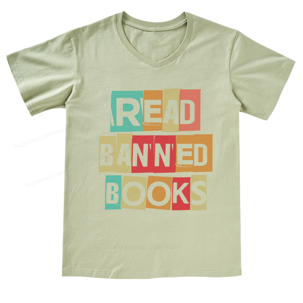 [Copy]Pagewings Support Your Local Library Adult V-neck T-shirt 