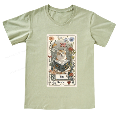 Pagewings The Reader V-neck T-shirt 