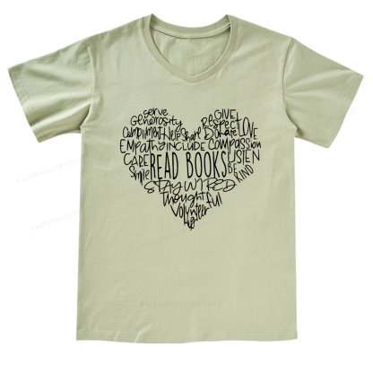 Pagewings Read Books V-neck T-shirt