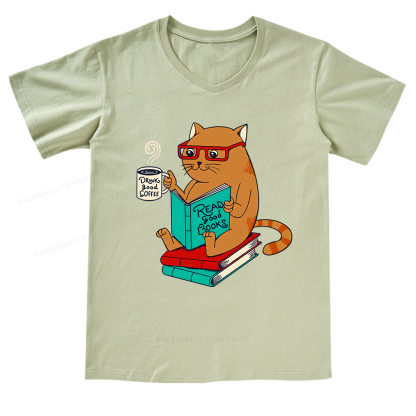 Pagewings Read Good Books T-Shirt V-neck T-shirt