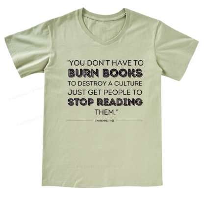 Pagewings Dystopian Book Shirt Classic Literature Gift V-neck T-shirt