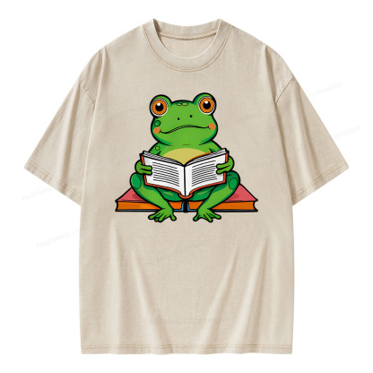 Pagewings reading book T-Shirts Unisex Washed T-shirt