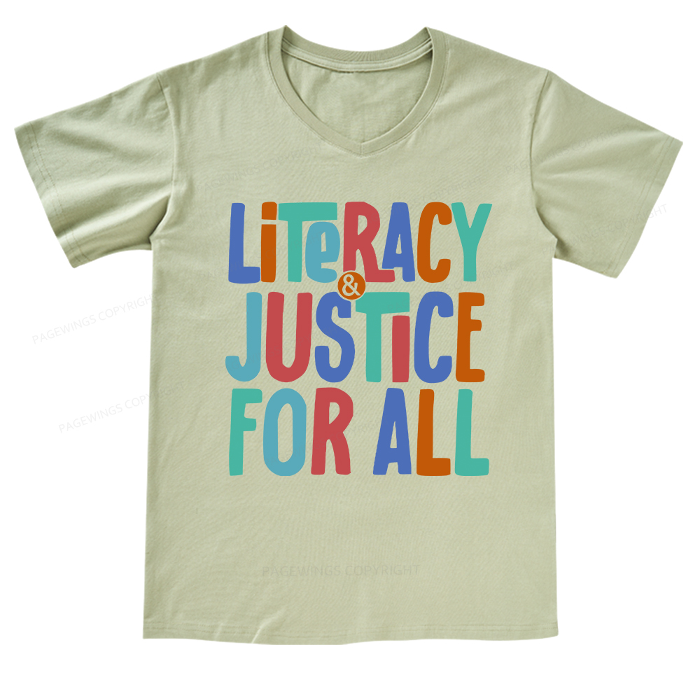 Pagewings Reading Shirt, Book Club Shirt V-neck T-shirt