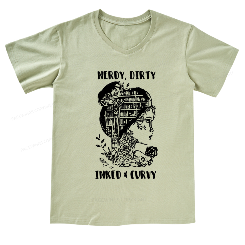 Pagewings A Well Read Woman Is A Dangerous Creature Shirt V-neck T-shirt