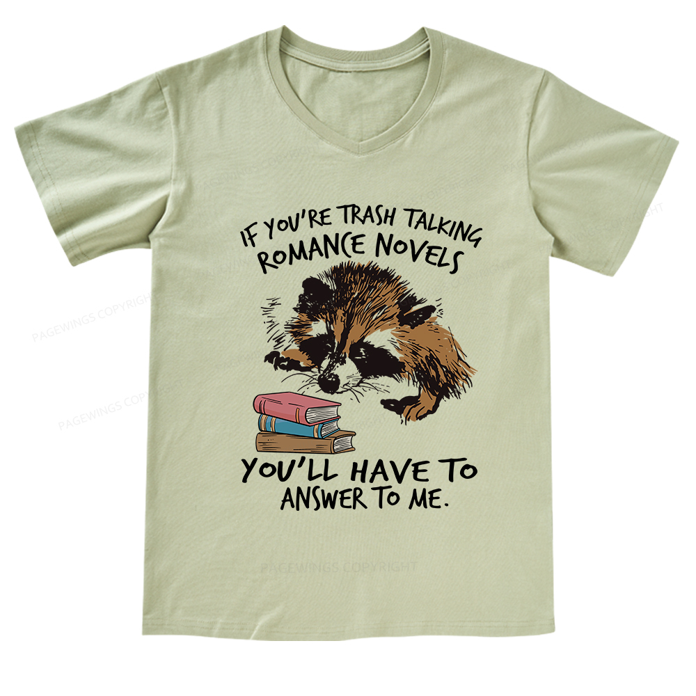 Pagewings Talking Ronan E Novels V-neck T-shirt