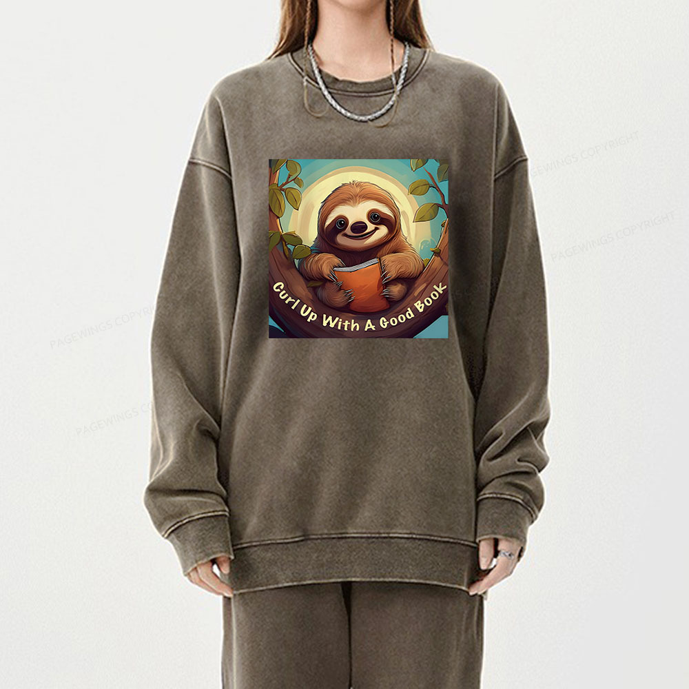 Pagewings Book love T-Shirts Unisex Washed Sweatshirt