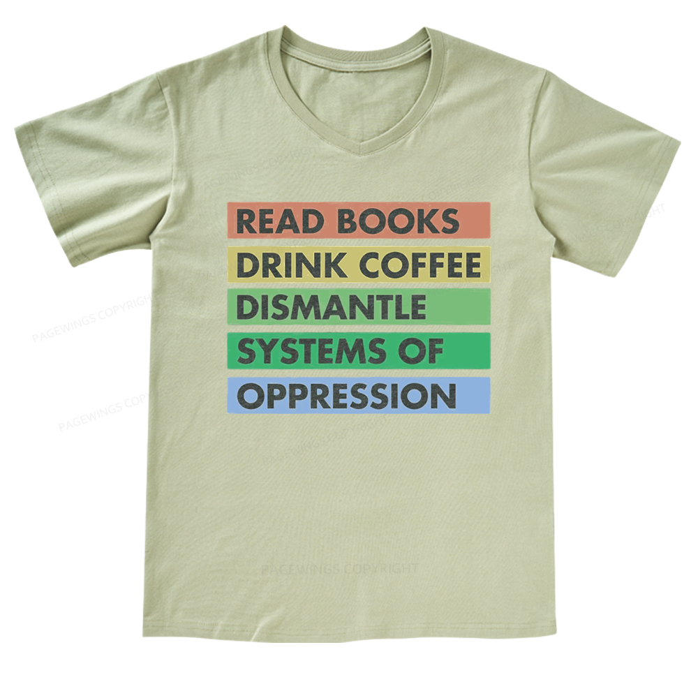 Pagewings Read Books T-Shirt V-neck T-shirt