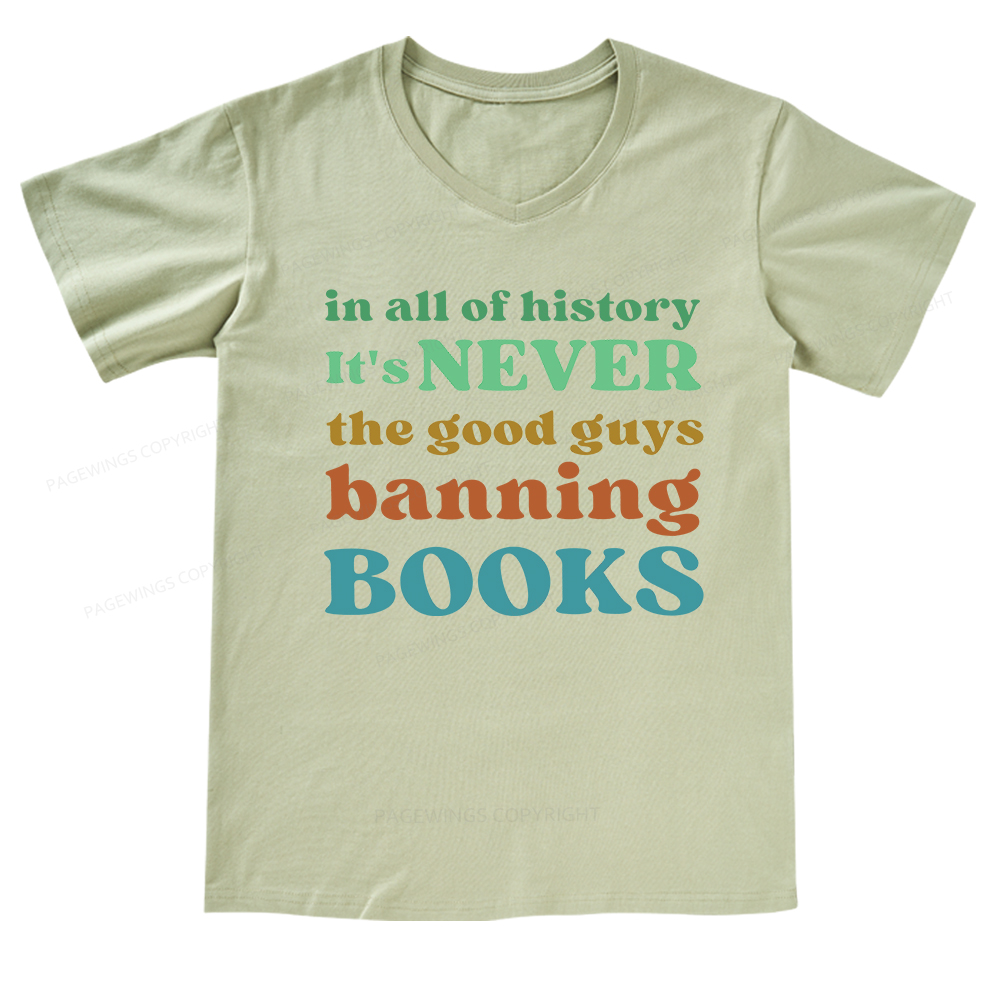 Pagewings Banned Books Shirt V-neck T-shirt
