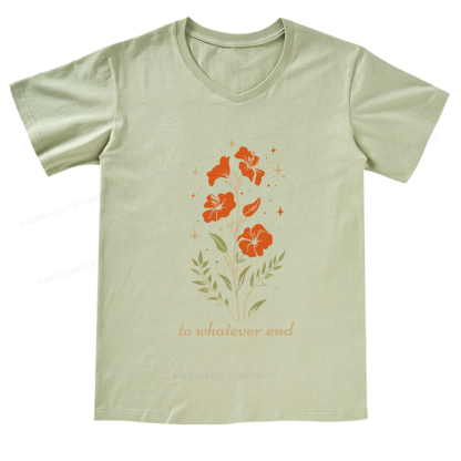 Pagewings Throne of Glass To Whatever End V-neck T-shirt