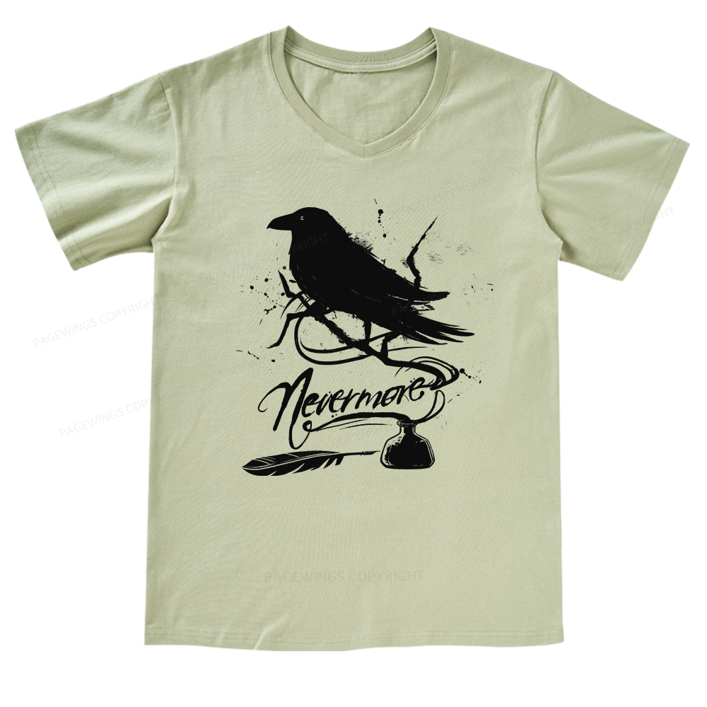 Pagewings Nevermore V-neck T-shirt