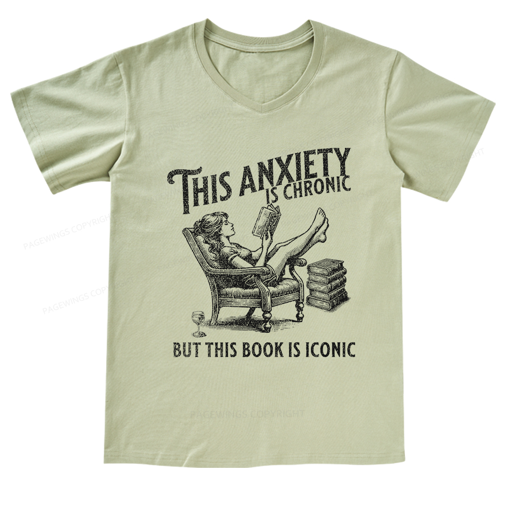 Pagewings Funny Bookish Shirt V-neck T-shirt