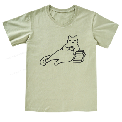 Pagewings Book Lover Shirt For Women V-neck T-shirt