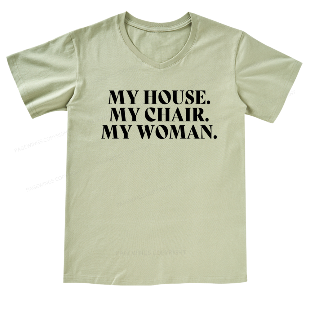 Pagewings My House Fourth Wing Classic T-Shirt V-neck T-shirt