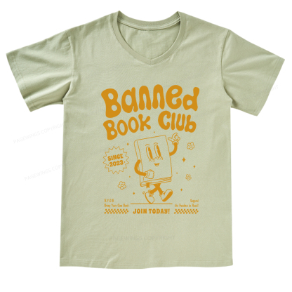Pagewings Banned Book Club V-neck T-shirt