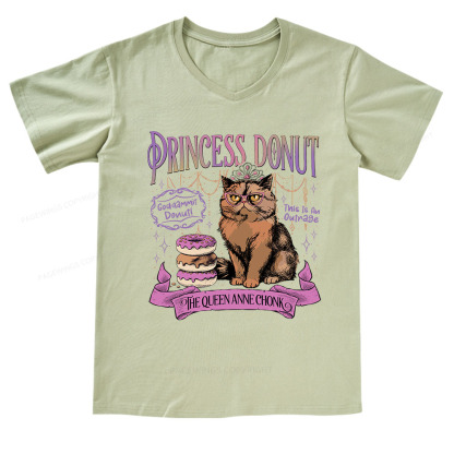 Pagewings Princess Donut V-neck T-shirt