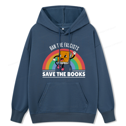 Pagewings Ban The Fascists Save The Books Unisex Classic Hoodie