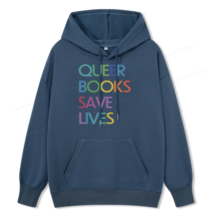 Pagewings Queer Books Save Live Unisex Classic Hoodie