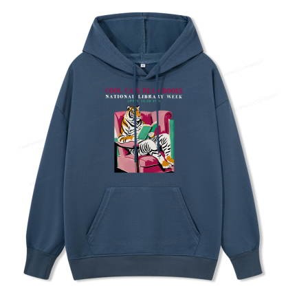 Pagewings Library Week Poster 1996 Unisex Classic Hoodie