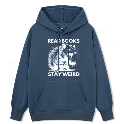 Pagewings Read Books Stay Weird Unisex Classic Hoodie
