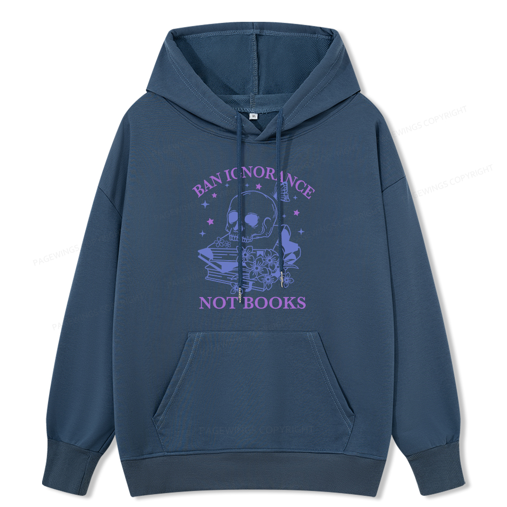 Pagewings Ban Lgnorance Not Books Unisex Classic Hoodie
