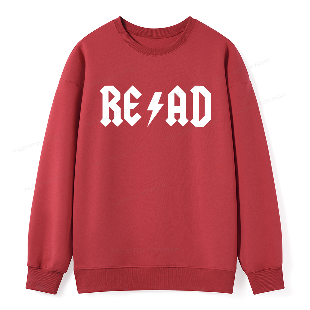Pagewings Read Back In The Library "rock And Roll Unisex Classic Sweatshirt