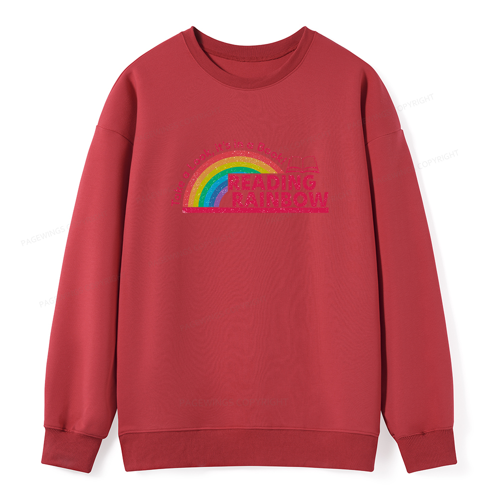 Pagewings Reading Rainbow Unisex Classic Sweatshirt