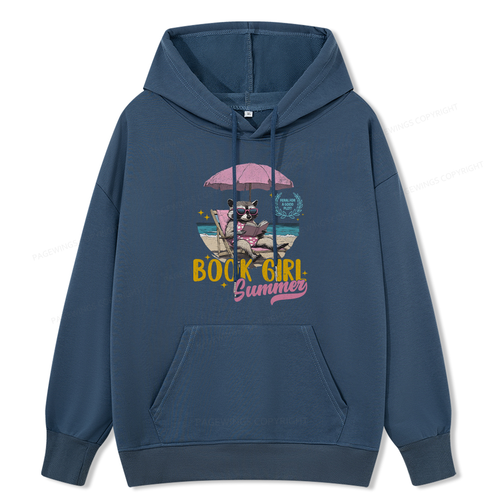 Pagewings Book Girl Summer Unisex Classic Hoodie