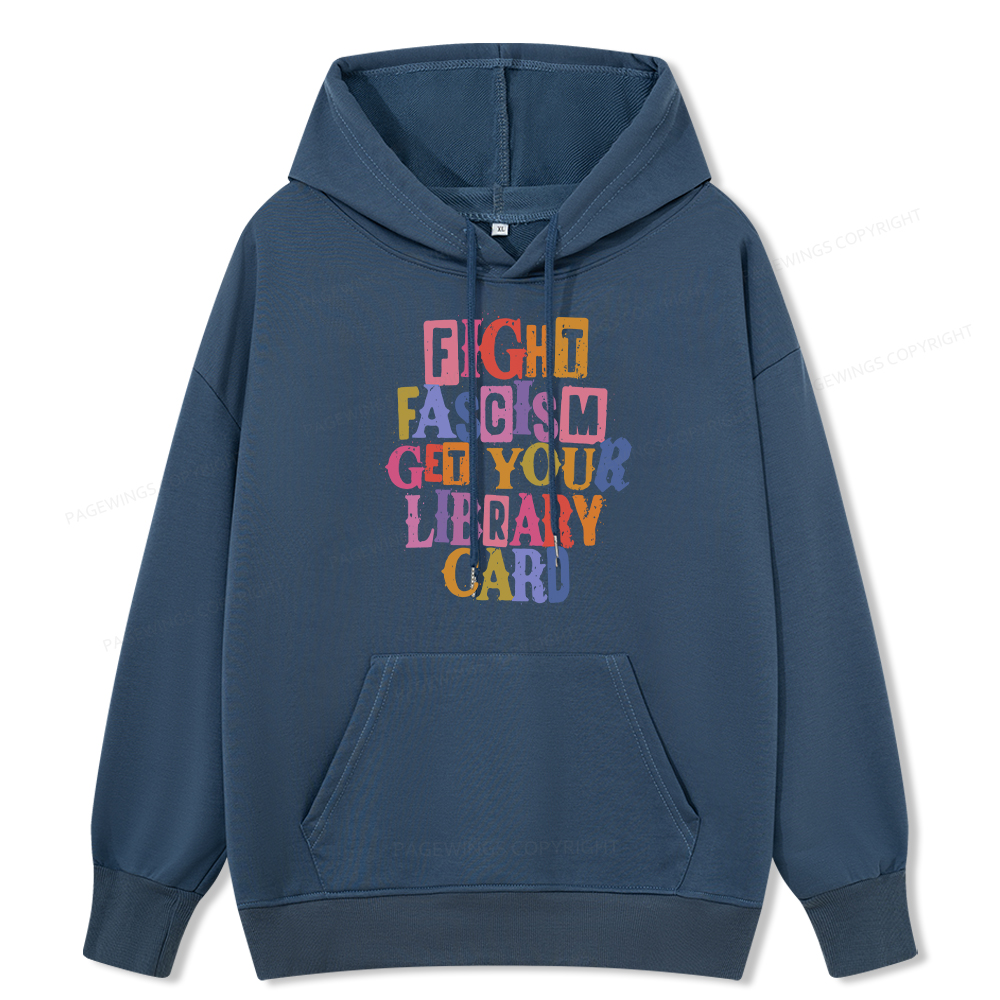 Pagewings Get Your Library Card Unisex Classic Hoodie