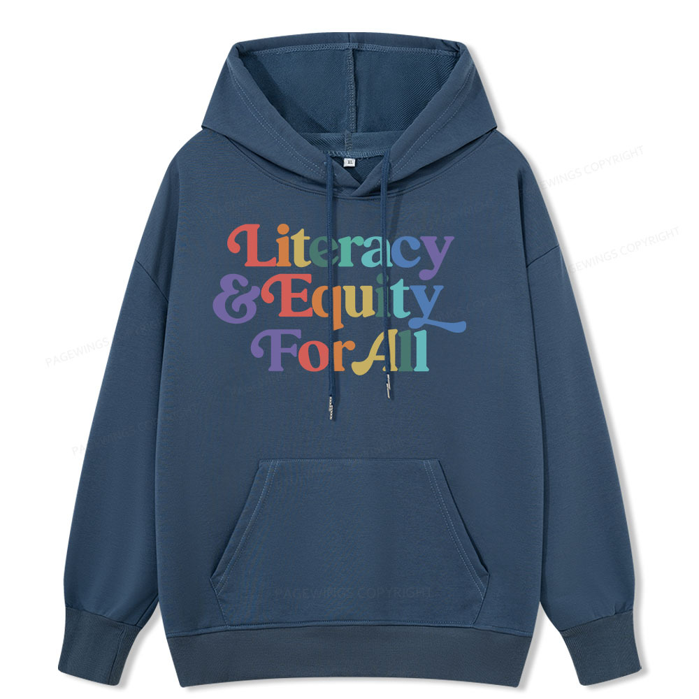 Pagewings Literacy & Equity For All Unisex Classic Hoodie