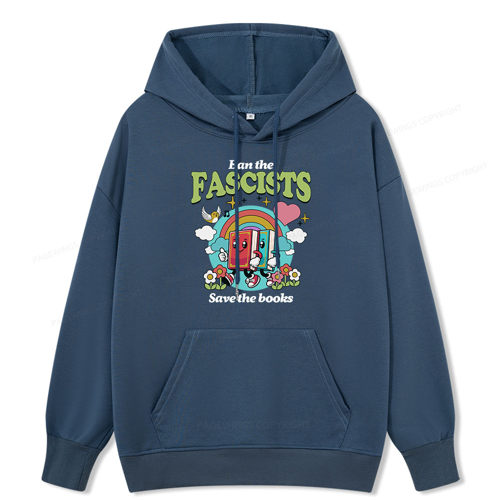 Pagewings Ban the Fascists Save the Books Unisex Classic Hoodie