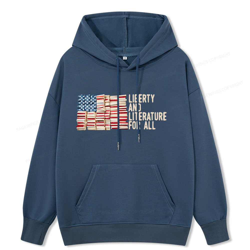 Pagewings Liberty And Literature For All Unisex Classic Hoodie