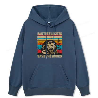Pagewings Ban The Fascists Save The Books Unisex Classic Hoodie