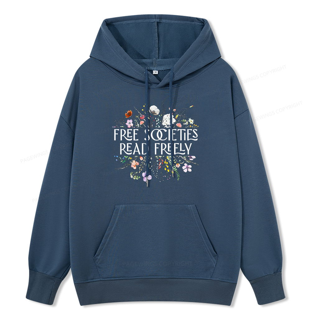 Pagewings Free Societies Read Freely Unisex Classic Hoodie