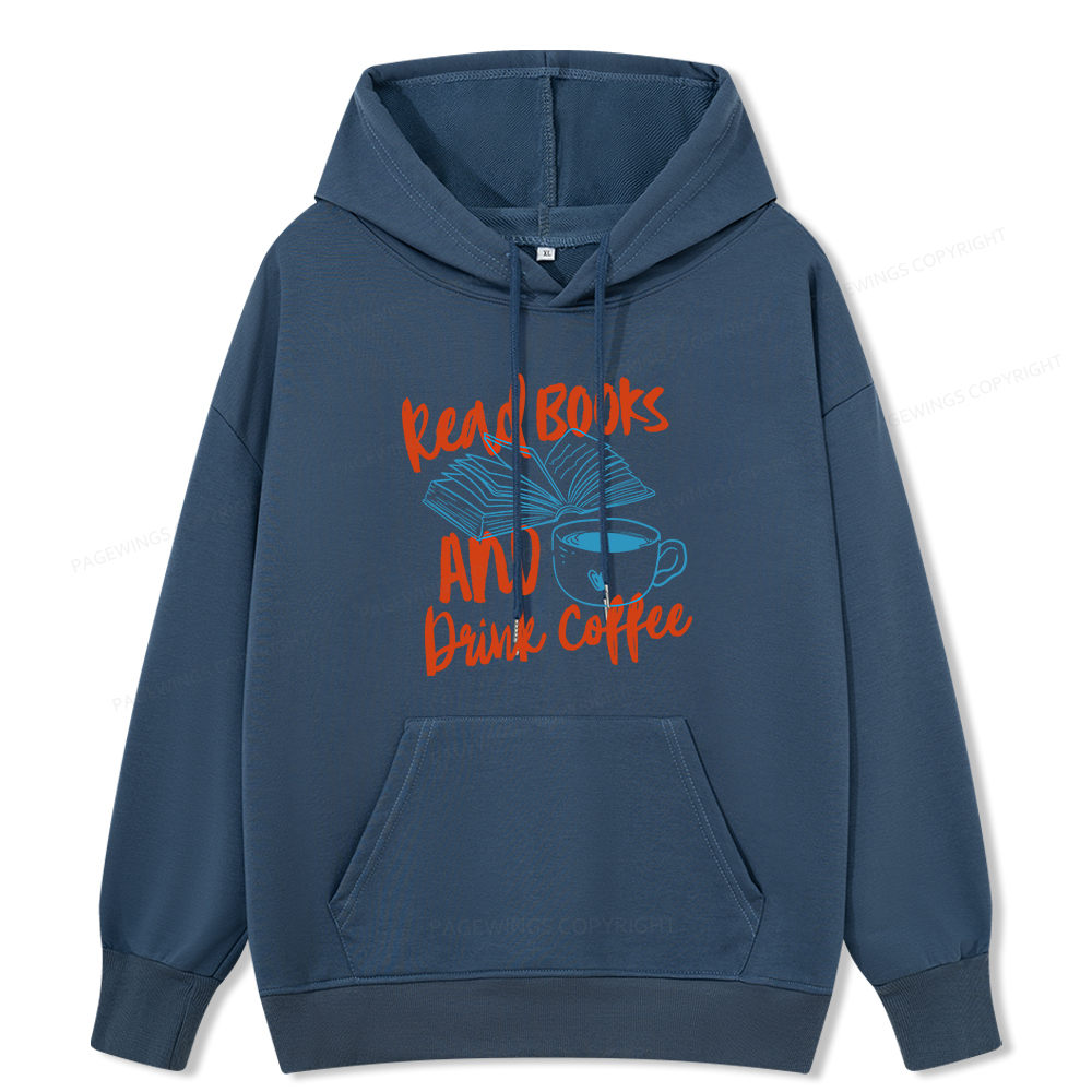 Pagewings Read Books And Drink Coffee Bookish Unisex Classic Hoodie
