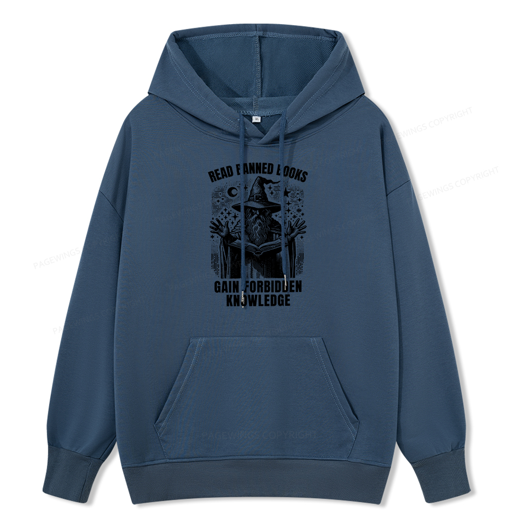 Pagewings Read Banned Books Gain Forbidden Knowledge Unisex Classic Hoodie