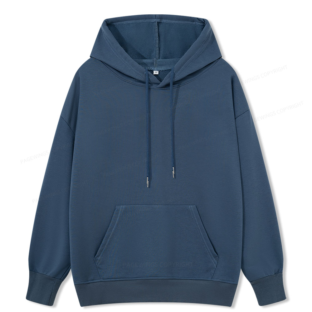 Pagewings Comfortable Solid Color Unisex Classic Hoodie