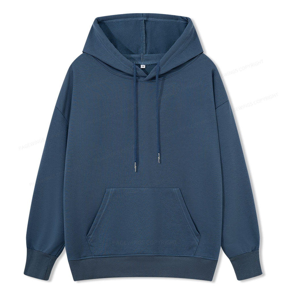 Pagewings Comfortable Solid Color Unisex Classic Hoodie