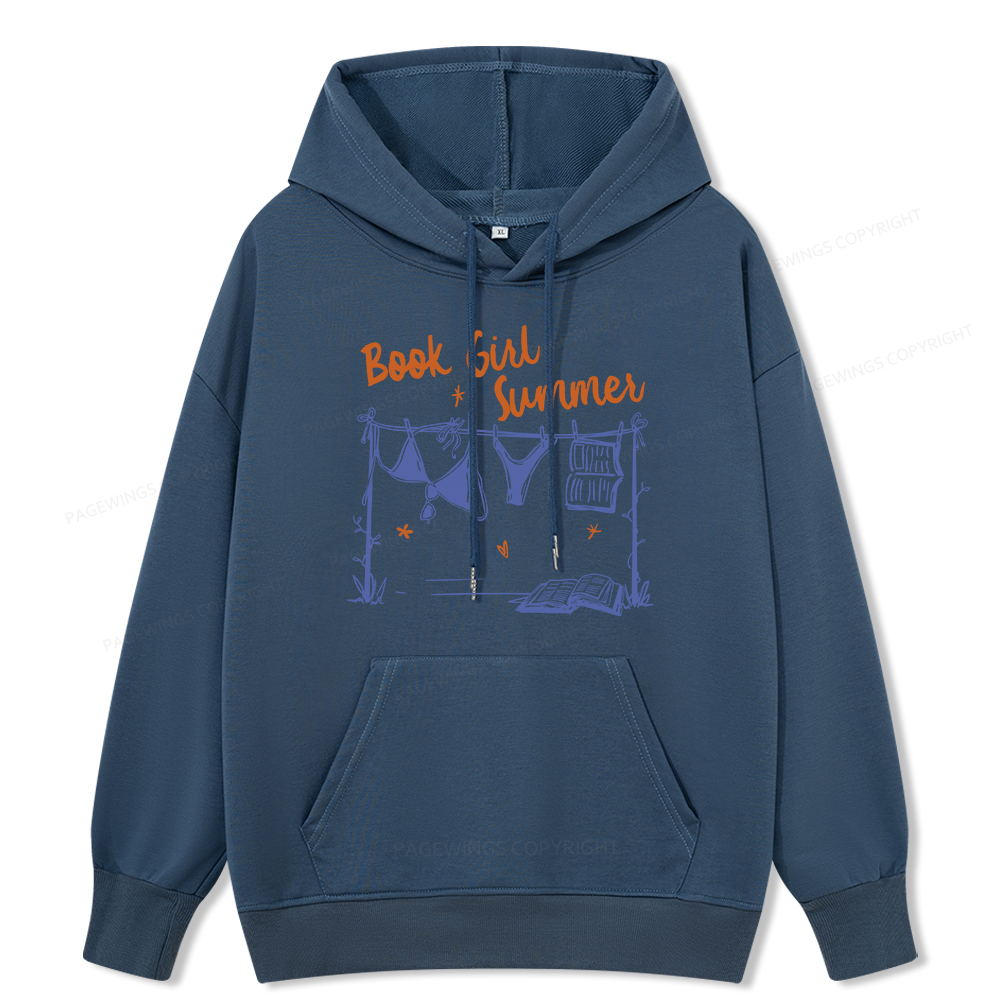 Pagewings Book Girl Summer Bookish Unisex Classic Hoodie