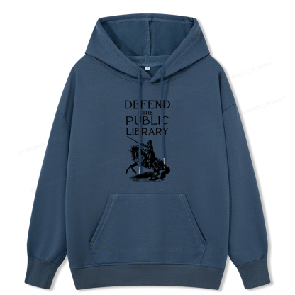 Pagewings Defend The Public Library Unisex Classic Hoodie