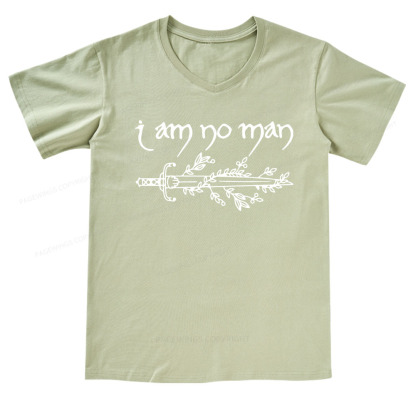 Pagewings I Am No Man V-neck T-shirt