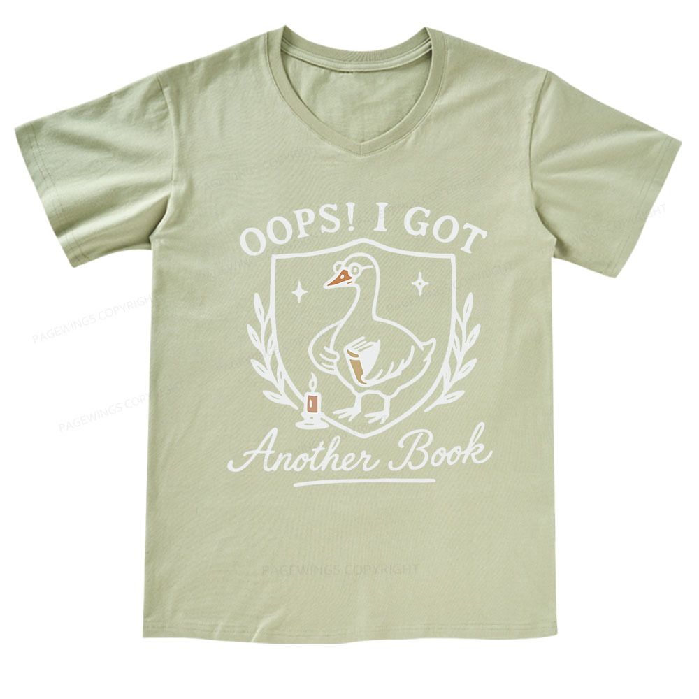 Pagewings Oops I Got Another Book V-neck T-shirt