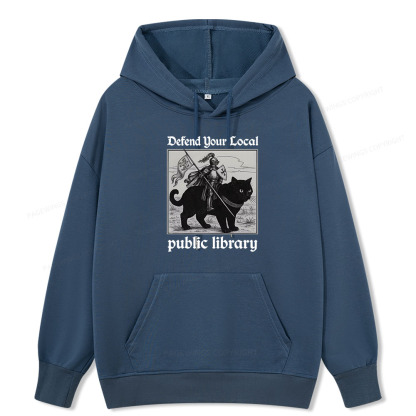Pagewings Defend Your Local public library Unisex Classic Hoodie