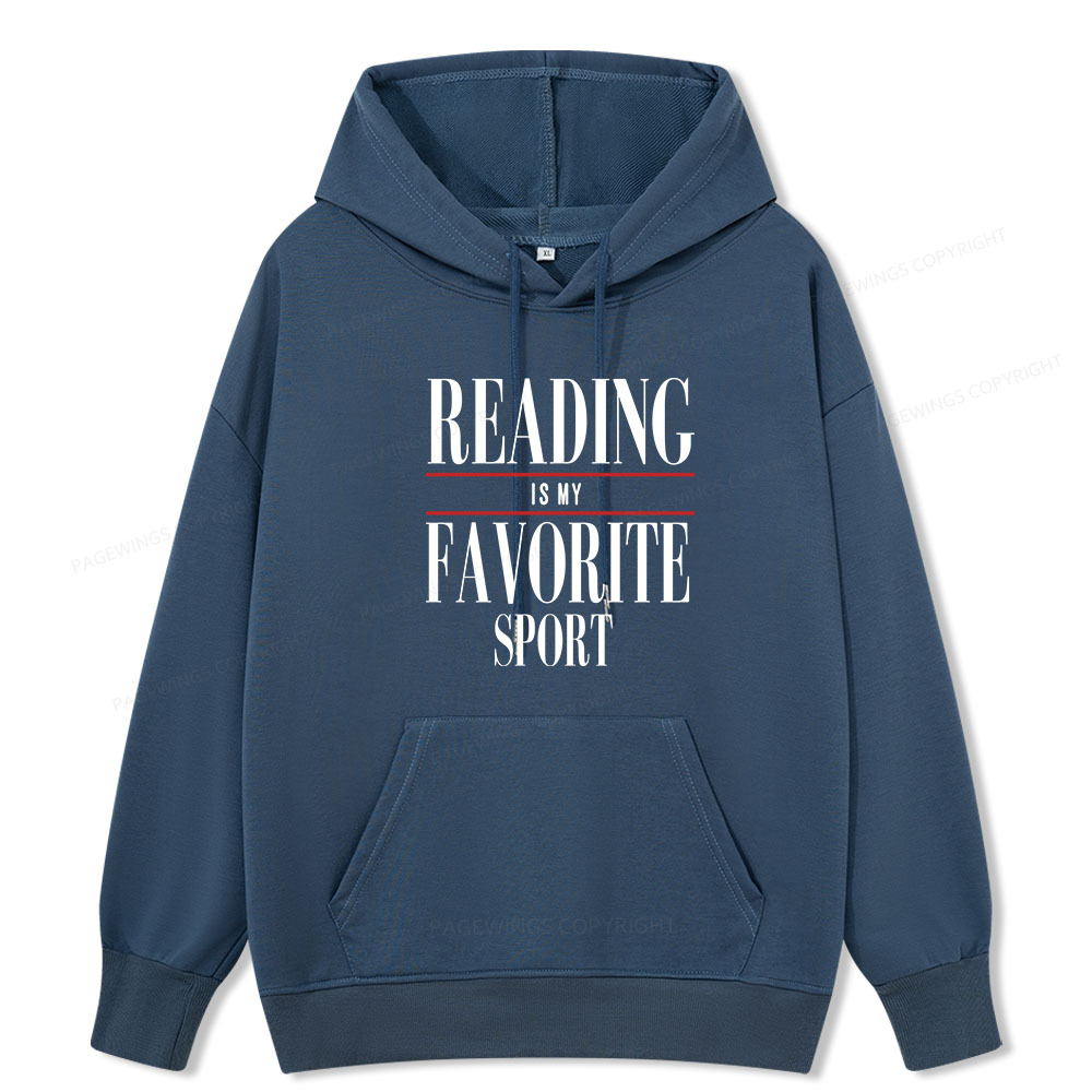 Pagewings Reading Is My Favorite Sport Unisex Classic Hoodie