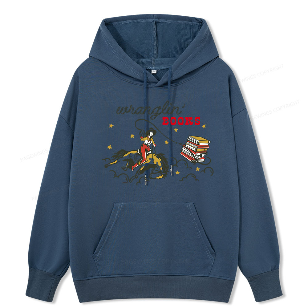 Pagewings Wranglin' Books Unisex Classic Hoodie