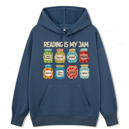 Pagewings Reading is My Jam Bookworm Unisex Classic Hoodie