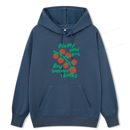 Pagewings Plant Good Seeds Read Banned Books Unisex Classic Hoodie