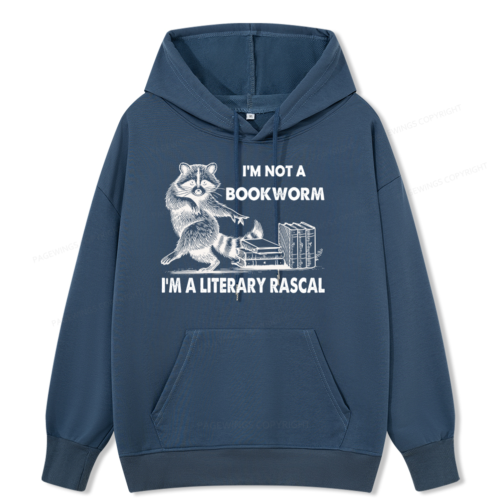 Pagewings I'm Not A Bookworm I'm A Literary Rascal Unisex Classic Hoodie