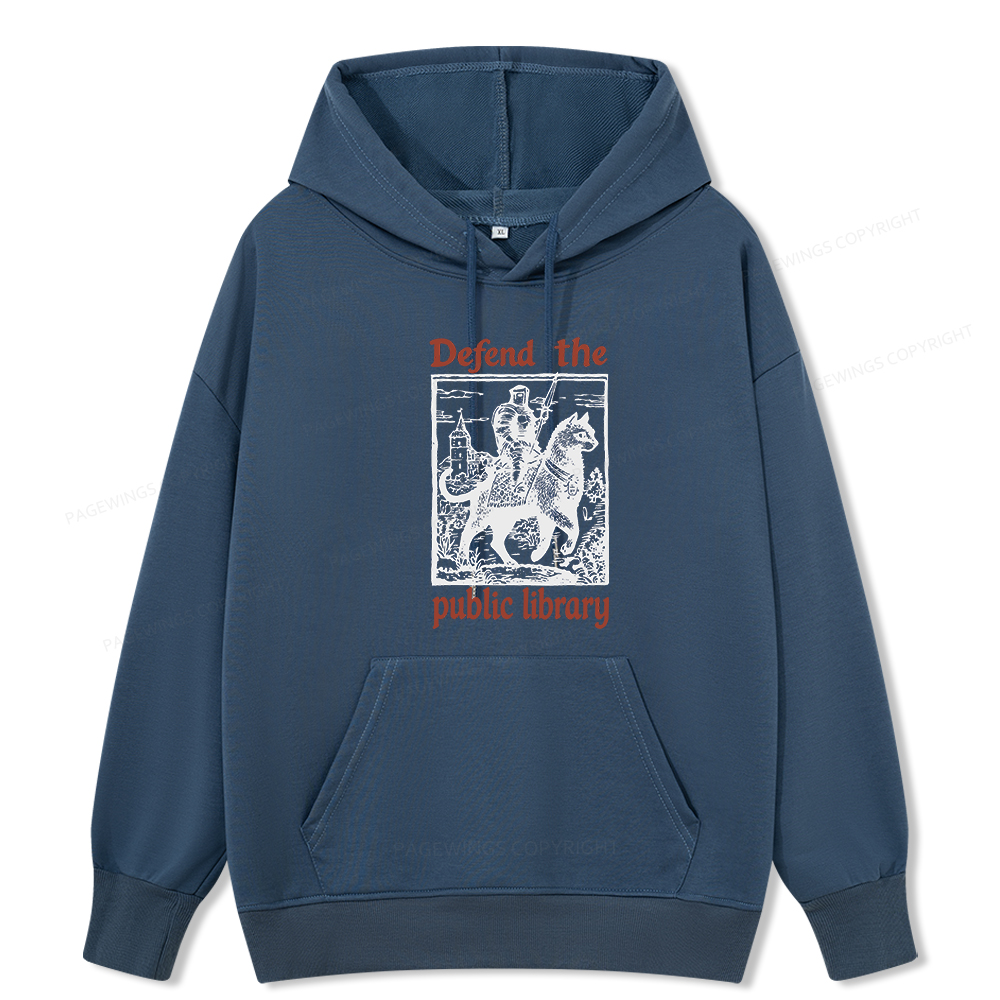 Pagewings Defend the Public Library Unisex Classic Hoodie