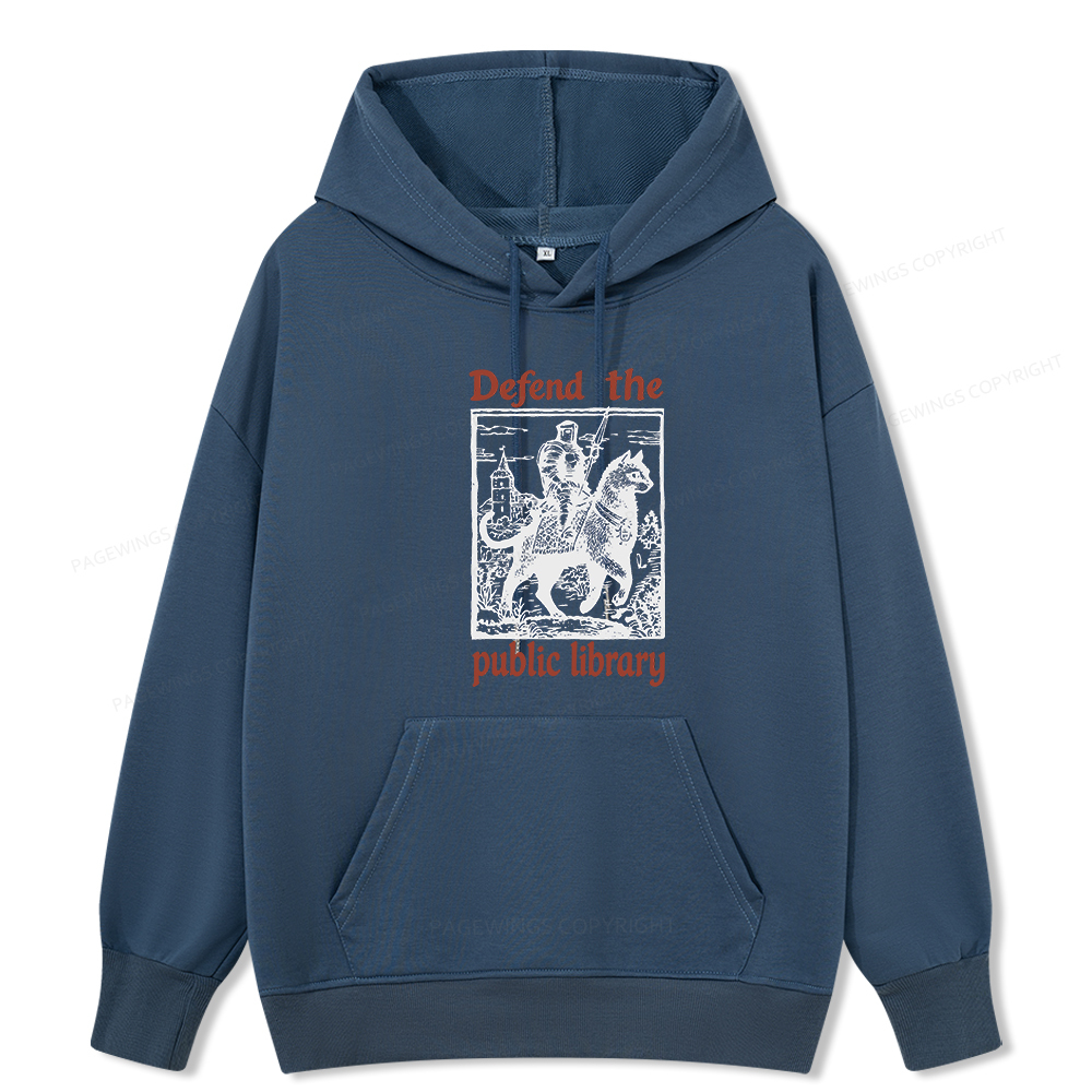 Pagewings Defend the Public Library Unisex Classic Hoodie