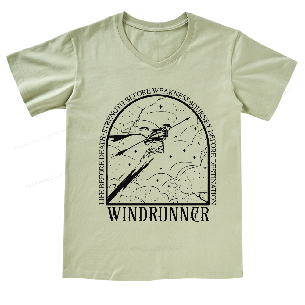 Pagewings Windrunner V-neck T-shirt